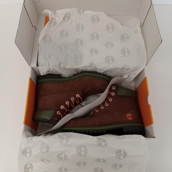 Timberland Premium Dark Brown Nubuck 6-Inch Waterproof Boots - Picture 11 of 12